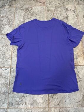 Lululemon Fast and Free Short Sleeve Shirt Lilac  Running Cycling Mens Large